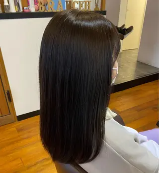 セミロング カラー マンツーマンサロン 🤍Tanakaのヘアスタイル