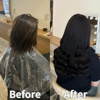 ロング 河野 七優のヘアスタイル