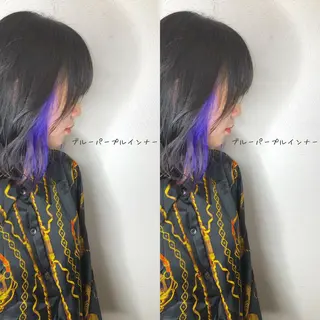 ミディアム カラー あさだ しゅうたろうのヘアスタイル