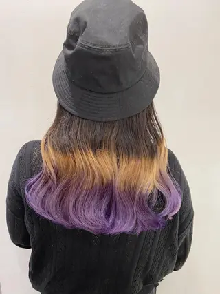 ロング カラー ヘアアレンジ 天神レイヤーカット No.1💖マユカのヘアスタイル