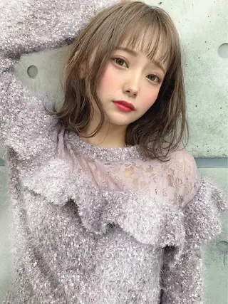 ミディアム カラー 爆美女製造機 レイヤーのプロのヘアスタイル