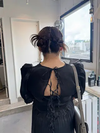 ロング ヘアアレンジ 松坂 真衣のヘアスタイル