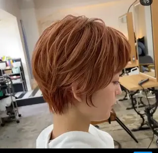 ショート ショートヘア、ボブ こやさん　コヤマのヘアスタイル