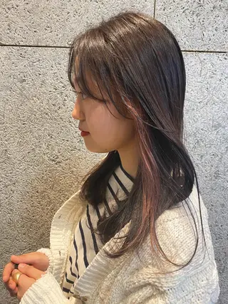 カラー satsuki レイヤー・暖色のヘアスタイル