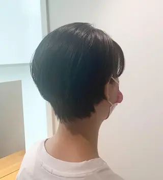 ショート 透明感カラー ボブ/ 直感カラー診断のヘアスタイル