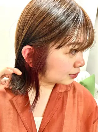 ミディアム レイヤー×透明感 カラー🤍MAOのヘアスタイル