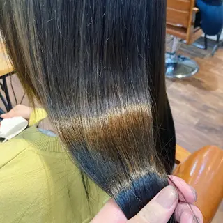 ロング カラー 縮毛矯正&髪質改善 ⭐️OGUのヘアスタイル
