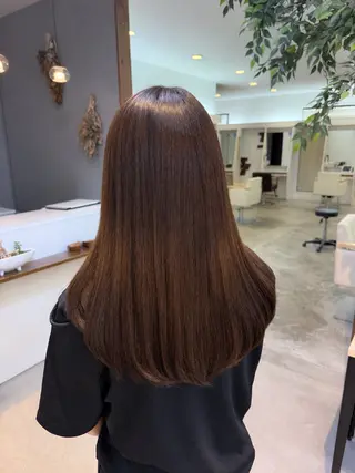 ロング Hikari／暖色／ ブラウンカラー🤍のヘアスタイル
