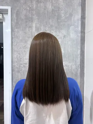 カラー ワンカラー 髪質改善 ブリーチ 武田さくらのヘアスタイル