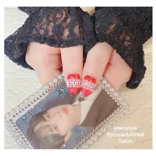 ミディアム ネイル 🐾enen style 🐾のネイルデザイン