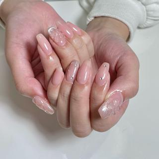 ネイル By moonネイル 🌷ワンホン/韓国風のネイルデザイン