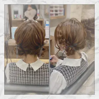 セミロング ヘアアレンジ ヘアセット/着付け 𓇼 まつもと𓇼のその他イメージ