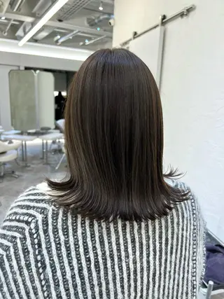 ミディアム カラー 髪質改善/縮毛矯正 鈴木裕介のヘアスタイル