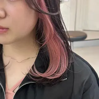 セミロング カラー インナーカラー/レイ ヤーカット♡/マキシのヘアスタイル