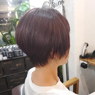 ショート カラー 韓国風レイヤーカット 上手く丁寧早い/マツのヘアスタイル