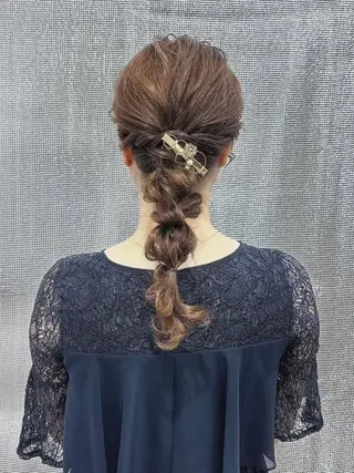 ロング カラー ヘアアレンジ LIP 大阪本店 エクステ MISAのヘアスタイル