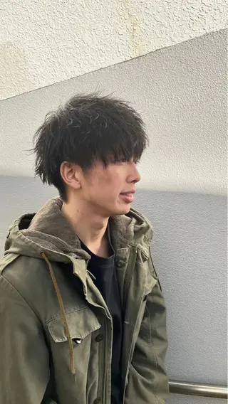 パーマ メンズ 鈴木 レナのヘアスタイル