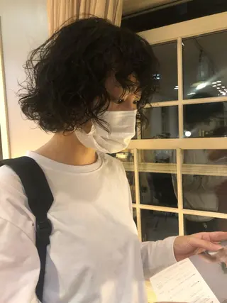 ショート パーマ eri kinjoのヘアスタイル