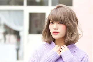 ミディアム カラー パーマ yoshi ☆のヘアスタイル