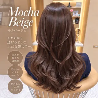 ロング カラー 韓国風ヘア✻透明感 カラー✻yukaのヘアスタイル