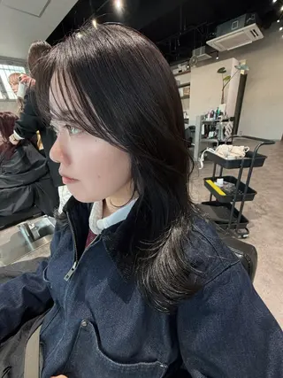 ロング カラー 城 慎太郎のヘアスタイル