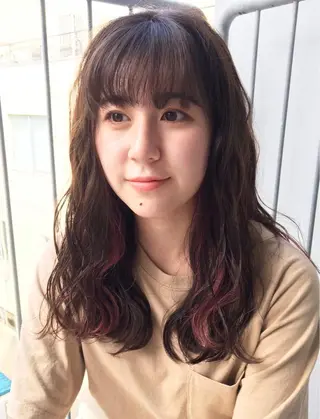セミロング カラー 🌷小野田 睦🌷のヘアスタイル