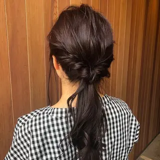 セミロング 反橋 聖のヘアスタイル