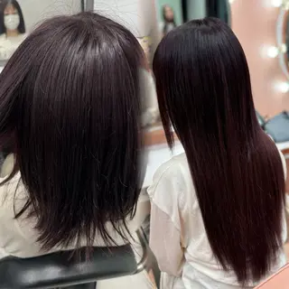 ロング カラー 🇰🇷韓国風ハイ トーンKANA🖤のヘアスタイル