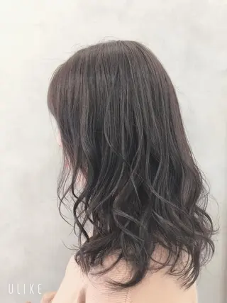 ミディアム カラー 中村 幸子のヘアスタイル