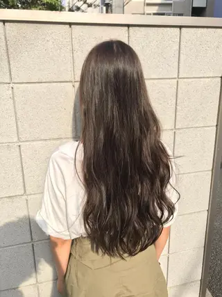 ロング カラー パーマ ヘアアレンジ メンズ キッズ Forest. -髪質改善-のヘアスタイル