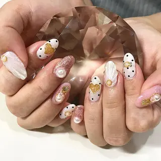 ネイル 渋谷／チップ長さ出し 👑アプレgel-xのネイルデザイン