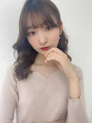 セミロング カラー TELA HAIR 石岡♡ａｉｋａのヘアスタイル
