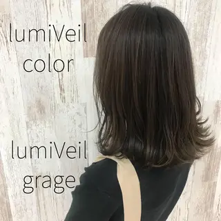 ミディアム カラー Oopsレイヤー 加藤澄都のヘアスタイル