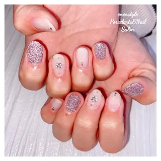 ミディアム ネイル 🐾enen style 🐾のネイルデザイン