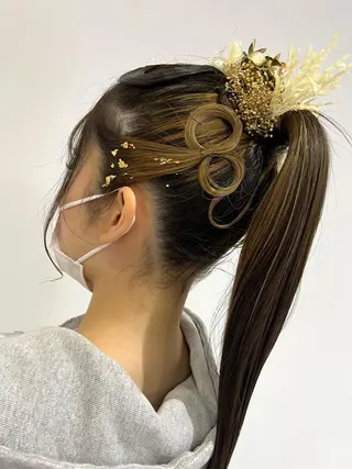 ロング ヘアアレンジ 田谷 夏生のヘアスタイル