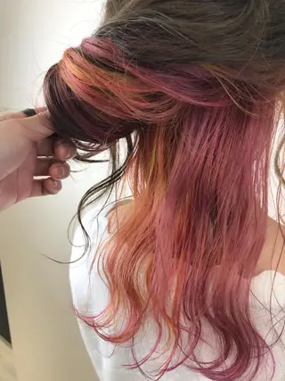 セミロング カラー Lien 深井店のヘアスタイル