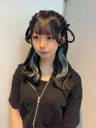 セミロング ヘアアレンジ 🎀asumi🍓 モデル様募集中🎀のヘアスタイル