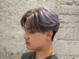 ショート カラー パーマ メンズ 朝ラクパーマ 【SENA】のヘアスタイル