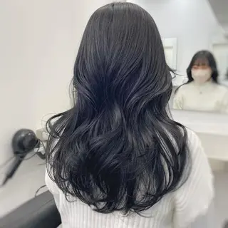 ロング カラー 大人っぽ韓国レディ レイヤー🤍渋谷のヘアスタイル