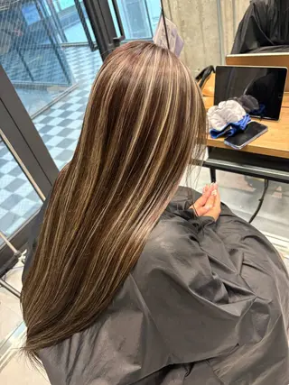 ロング カラー ♡ハイライトカラー shinri♡のヘアスタイル
