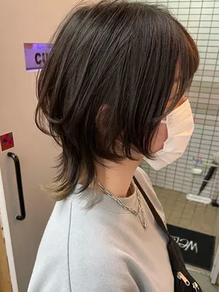 ショート カラー ウルフ/レイヤー shinoのヘアスタイル