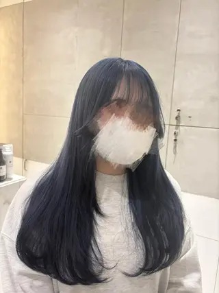 ロング カラー ヘアアレンジ ハイトーン/艶カラー 💎モエのヘアスタイル