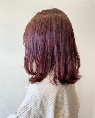 ミディアム カラー 大畑 利奈のヘアスタイル