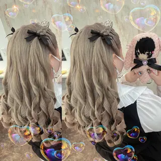 ヘアアレンジ 🦋ami/浦和 ブリーチ/韓国🦋のヘアスタイル