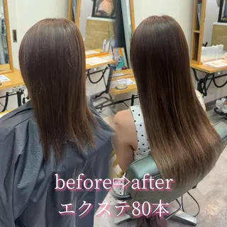 ロング カラー ヘアアレンジ 髪質改善縮毛矯正/ エクステ/ひふみ🌛のヘアスタイル