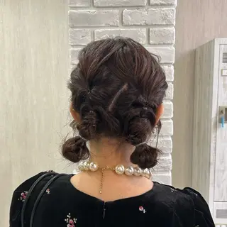 ミディアム ヘアアレンジ 🫧透け感⋆艶髪💎 山口アヤカのヘアスタイル