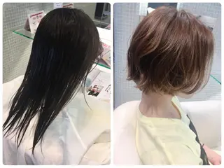 ショート カラー 安永 里帆のヘアスタイル