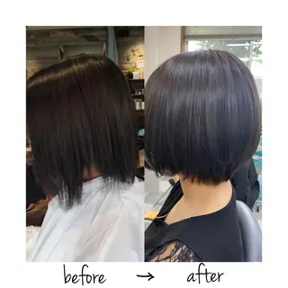 ショート 永沼 真依のヘアスタイル