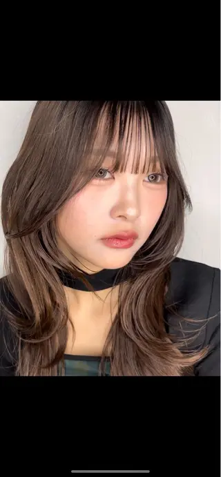 ロング レイヤーカット|高崎 |艶カラー|剣持友希のヘアスタイル