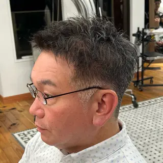 ショート メンズ メンズカット✂️ スキンフェード伊藤陸のヘアスタイル